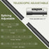 Curtain Rods for Windows 48 to 84, Blackout Wrap Around Telescoping Rod for Sliding Door Bedroom Kitchen