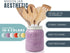 Comfify Wide Mouth Mason Jar Utensil Holder Decorative Kitchenware Organizer Crock, Chip Resistant Ceramic, Dishwasher Safe - Kitchen Caddy Purple, Large Size 7" High