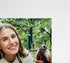 Frametory 4x6 Double Picture Frame - Hinged Real Glass Collage for 2 Photos, Vertical Desktop Frame (Blue, 1 Pack)