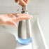 Dish Soap Dispenser with Stickers, Brushed Nickel Stainless Steel and Glass, Refillable Liquid Hand Soap Dispenser