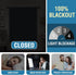 H.VERSAILTEX 100% Blackout Curtains for Small Windows, Stone Blue, 42 inches W by 63 inches L