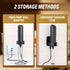 Rechargeable Handheld Milk Frother for Coffee, Electric Whisk with Wall Mounted Stand for Lattes, Hot Chocolate