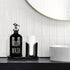 Set Bathroom,16 OZ 14 Glass Mouthwash Dispenser with Cup Holder,BYAWAY Mouthwash for Refillable Mouthwash Bottle