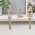 Set 3 Gold Home Decor Thinker Statue Accents, of Thinker Sculptures Office Decor Modern Abstract Resin Decoration on
