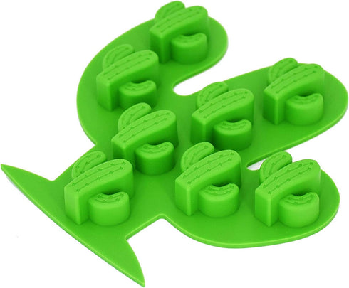 Fewo 2Pcs Mini Cactus Ice Cube Tray - Cacti Silicone Molds Set for Chocolate, Candy, Cake, Baking