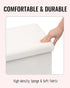 16.5"x12.6"x12.6" Small Ottoman with Storage, Sherpa Storage Ottoman Cube, Boucle Folding Foot Rest for Dorm, Living