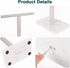 Hand Towel Holder, T-Shape Free-Standing Towel Bar for Bathroom Kitchen Countertop, 304 Stainless Steel (16IN-Marble
