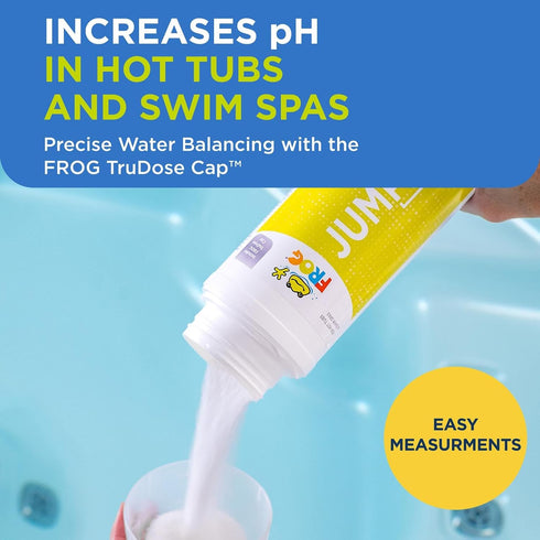 2 lb 1 Pack FROG JumpH pH Increaser for Hot Tubs and Swim Spas - Bottle with TruDose Measuring Cap for Easy Maintenance