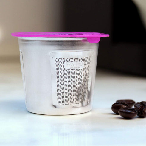 Cafe Fill Stainless Steel Reusable K Cup Coffee Pod by Perfect Pod - Compatible with Keurig Models