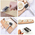 UpTuoLi Pasta Noodle Cutter, Stainless Steel Manual Noodle Lattice Roller Dough Cutter Pasta Spaghetti Maker Garlic