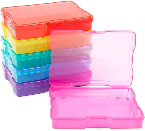 Paper Junkie 4 x 6 Inch Photo Storage Box - 6 Inner Cases for Stickers, Crafts, Art Supplies, Organizers for Home