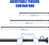 Ausemku Shower Curtain Rod 32 to 50 Inch, 1 Inch Diameter Non-Slip Spring Tension Rod, No Drilling Stainless Steel