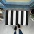 Seavish Black and White Striped Rug, 23.6" x 35.4" Christmas Welcome Mats for Front Door Porch Layered Door Mats Handmade Woven Small Farmhouse Machine Washable Rug Indoor Outdoor Doormats by Seavish