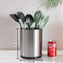 Extra Large Kitchen Utensil Holder, 360° Rotating Stainless Steel Storage Caddy for Flatware and Cooking Tools