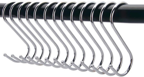uxcell Stainless Steel S Hooks, 2" S Shaped Hook Hangers for Kitchen, Bathroom, Bedroom Storage (2pcs)