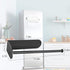 Kitchen Magnetic Stainless Steel Paper Towel Holder for Refrigerator, Grill, Toolbox (Magnetic-30cm-Black-B)