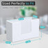 Countertop, Countertop Paper Towel Dispenser Wooden Bathroom Paper Towel Holder, White Napkin Holder for Kitchen