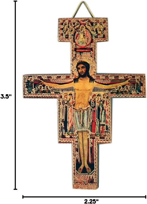 Venerare Deluxe San Damiano Crucifix | Great Catholic Gift for First Holy Communion, Confirmation, Housewarming