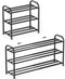 Expandable Shoe Rack, 3 Tier Adjustable Shoe Organizer Shelf for Closet,Slim Narrow
