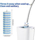 60pc 60 BaseToliet Refills Disposable Toilet mats Brush Cleaning System, Toilet Cleaning Brush, Replacement Brush