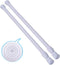 Adjustable Tension Rods for Shower, Curtain, Window, 15.7 to 28 in, 2 Pack, Spring Cupboard Bars for Kitchen Utensils