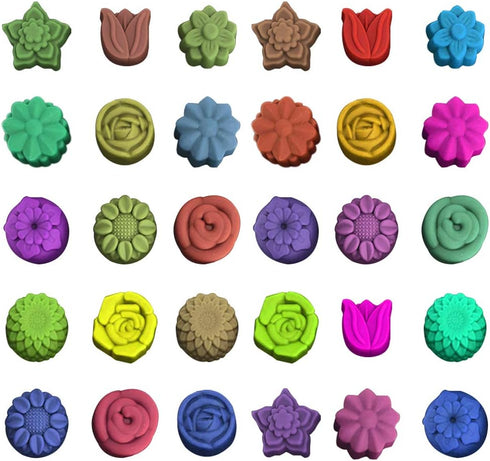 DanziX 4 Pack Flower Shape Silicone Molds, Chocolate Candy Mold for Wedding, Festival, Parties, DIY Enthusiasts - 15