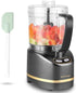 La Reveuse Electric Mini Food Processor with 200 Watts, 2-Cup Prep Bowl for Mincing, Chopping, Grinding, Blending