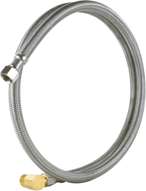 Certified Appliance Accessories Dishwasher Hose with 90 Degree MIP Elbow, Water Supply Line, 8 Feet, PVC Core