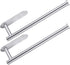 CUXIXA Paper Towel Holder Under Cabinet 2 Pack,Stainless Steel Paper Towel Holder