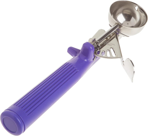 Winco Ice Cream Disher, Size 40, Purple Handle