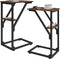 NEFROM C-Shaped End Tables, Sofa TV Trays Set of 2, Small Couch Side
