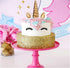 9625321410 Unicorn Cake Topper - Reusable Gold Unicorn Horn, Ears, Eyelashes, Party Decoration Set for Baby Shower,