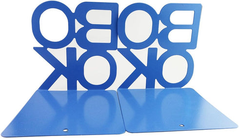 Blue Book Style Nonskid Art Bookends for Home Office