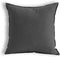 Jeanerlor 26"x26" Decorative Cotton Linen Couch Throw Pillow Case, Dark Grey Euro Sham for Wedding Gift