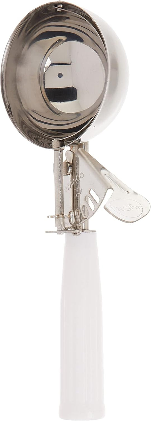 Winco ICD-6 No.6 Ice Cream Disher, White Plastic Handle