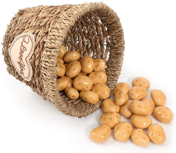 HUIANER Mini Artificial Potatoes, 40PCS Fake Potatoes Simulation Mini Vegetable for Home
