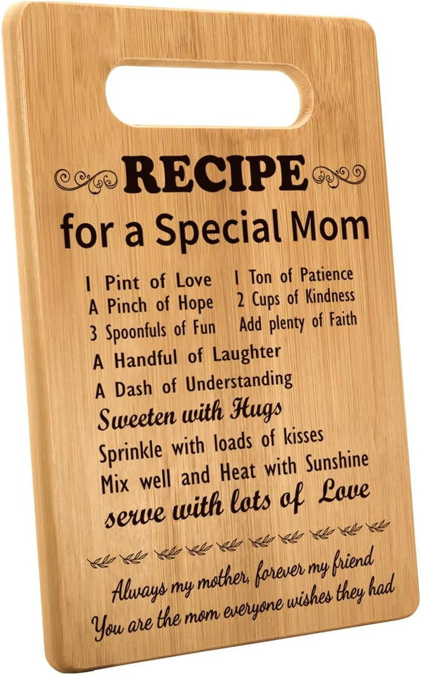 Gifts for Mom from Daughter, Birthday Gifts for New Mother, Cutting Board Gift for Stepmother, Mama
