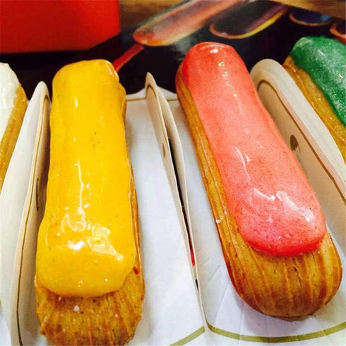 8 Cavity Long Strips Eclair Silicone Cake Pop Mold, Cake Pop Maker for Handmade Baking Supplies