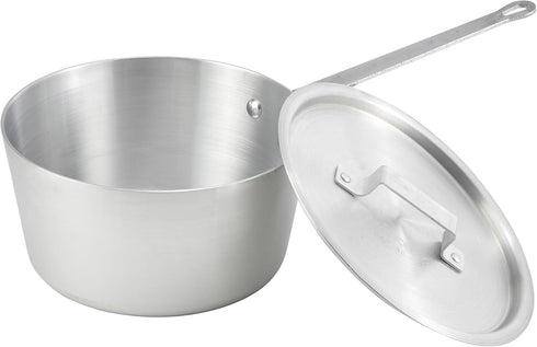 3.75 Quart Heavy-Duty Aluminum Tapered Sauce Pan, Winco, 3mm