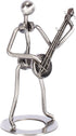 Broadway Gift 7 inch Silver Tone Banjo Player Table Metal Decorative Musician Figurine