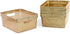 Isaac Jacobs Small Glitter Storage Bin (10” x 7.5” x 4.25”), Set with Cut-Out Handles, Multi-Functional Organizer, Gold