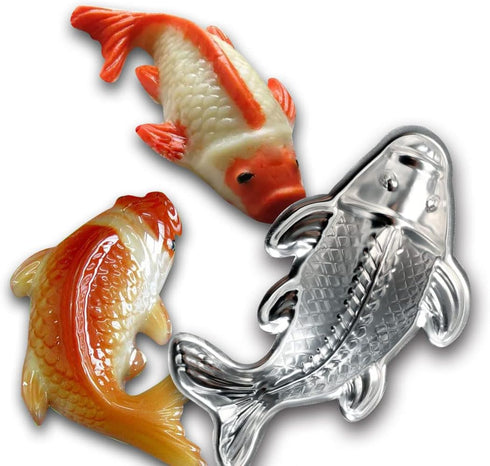 3D Aluminum alloy carp cake bakeware, fondant cake decoration bakeware, fish-shaped cake mold by KNHYKXD