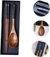 1 Set Chinese Portable Wooden Style Chopsticks, Reusable Cutlery for Party, Picnic, Dinner Tableware