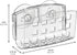 Kitchen Sink Suction Holder for Sponges, Scrubbers, Soap, iDesign Sinkworks, Clear Large