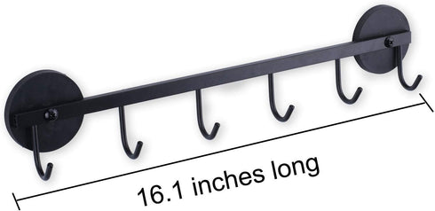 6 Hooks Magnetic Utensil Holder Rack, Organizer for Refrigerator, Metal Cabinet, Metal Stove, Grill, BBQ