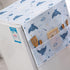 PEVA Refrigerator Dust-Proof Cover, Waterproof Top Cover with Storage Pockets for Home and Kitchen