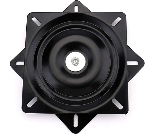 Fasmov 10" Heavy Duty Bar Stool Swivel Replacement Seat, Black Swivel Plate