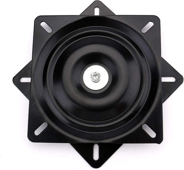 Fasmov 10" Heavy Duty Bar Stool Swivel Replacement Seat, Black Swivel Plate