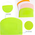 Dough Scraper Bench Scraper for Baking, 4 PCs BPA Free PE Plastic Flexible Bowl Scraper, Food-safe Plastic Dough Cutter for Bread Cake Dough Fondant Icing (White, Green, Orange, Pink)