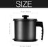Cambom Bacon Grease Container with Fine Mesh Strainer, 1.3 L Iron Cooking Oil Can with Removable Coaster Tray
